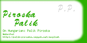 piroska palik business card